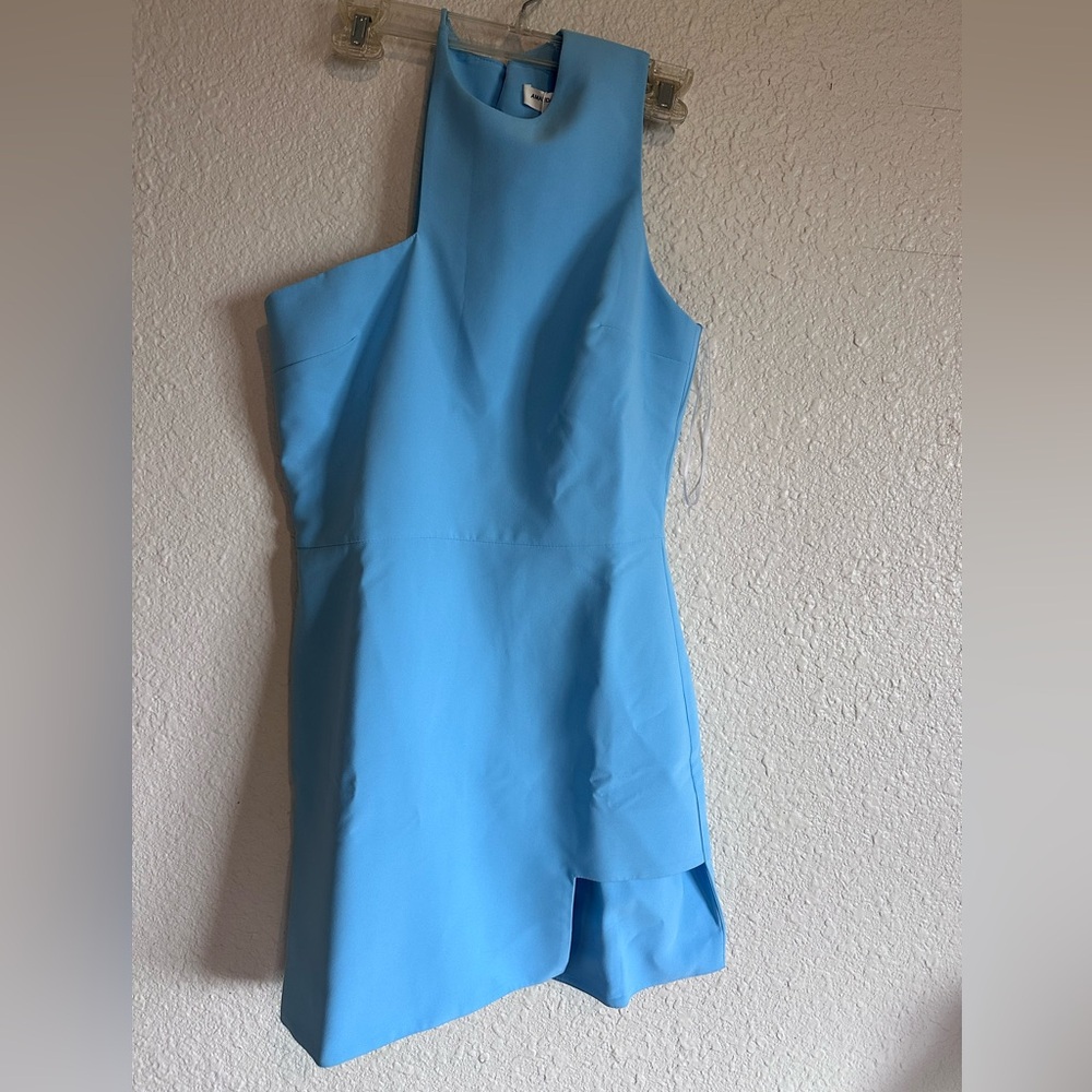 Amanda Uprichard cutout dress light blue size M